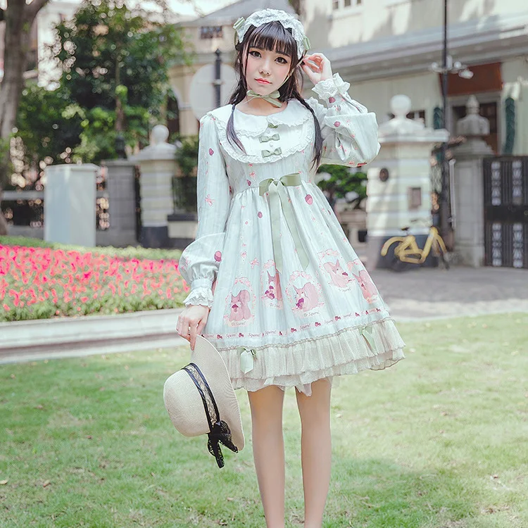 2018 SUMMER Pinewood Story printing lolita Dress squirrel Forest Monogatari High waist JSK OP Sweet Dress
2018 SUMMER Pinewood Story printing lolita Dress squirrel Forest Monogatari High waist JSK OP Sweet Dress