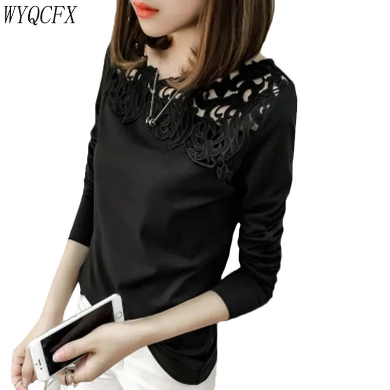 Plus Size 4XL T Shirt Women Long Sleeve Sexy Hollow Out Lace Tee Shirt Femme Casual Solid Tshirt Tops 2019 Spring Autumn T-shirt
Plus Size 4XL T Shirt Women Long Sleeve Sexy Hollow Out Lace Tee Shirt Femme Casual Solid Tshirt Tops 2019 Spring Autumn T-shirt