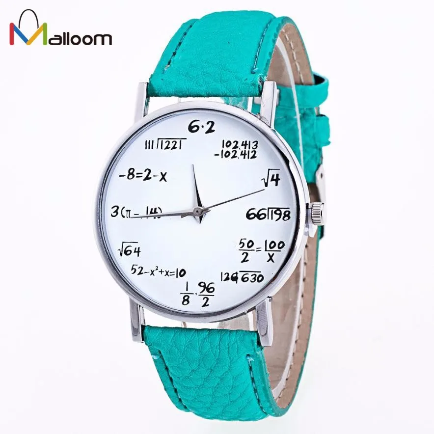 

Malloom Vogue Women Leather Watches Mens Funny Numbers Pattern Analog Quartz Watch Lady Casual Clock Women Wrist Watch Reloj #Ju