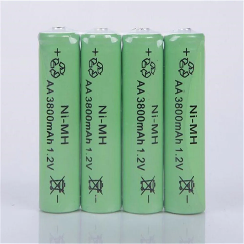 GTF 1.2V Ni-MH AA rechargeable 3800mAh 2A neutral battery For LED Flashlight Torch Baterias Bateria | Электроника