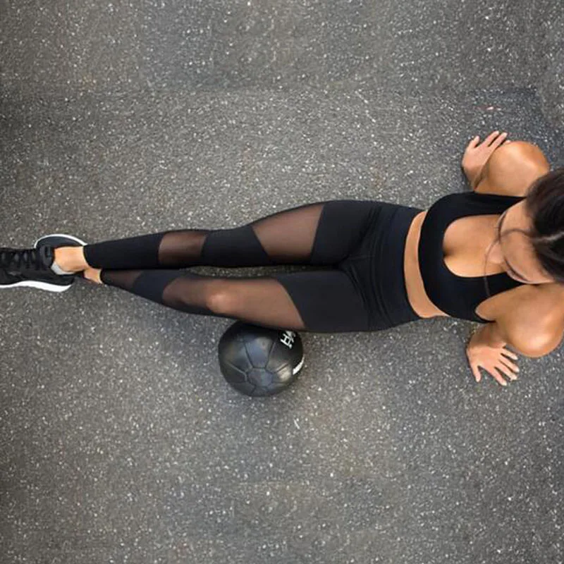 2017 Sexy Mesh Patchwork Sporting Leggings Women Fitness Clothing Black Gymming Trousers Sportswear Hollow Out Clothes
2017 Sexy Mesh Patchwork Sporting Leggings Women Fitness Clothing Black Gymming Trousers Sportswear Hollow Out Clothes