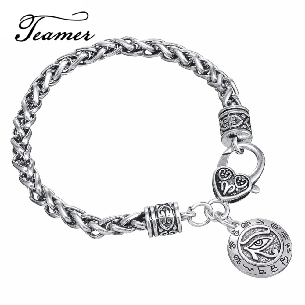 

Teamer New Arrival Trendy Religious Egyptian Eye of Ra Horus Udjat Bracelet Wicca Talisman for Man/woman Jewelry