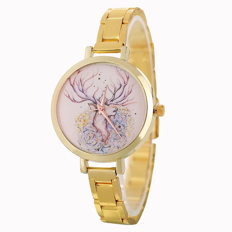 Cute Creative Girl Small Fresh Style Watch Fawn Pattern Alloy Small Steel Strip Fashion Quartz Watches Relogios Femininos
Cute Creative Girl Small Fresh Style Watch Fawn Pattern Alloy Small Steel Strip Fashion Quartz Watches Relogios Femininos