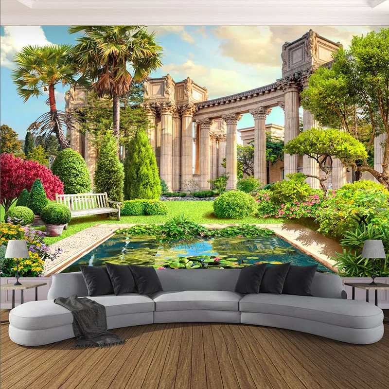 Custom 3D Wallpaper Rome Column Garden Landscape Photo Wall Mural Living Room Bedroom Interior Home Decor Wall Paper For Wall 3D
Custom 3D Wallpaper Rome Column Garden Landscape Photo Wall Mural Living Room Bedroom Interior Home Decor Wall Paper For Wall 3D