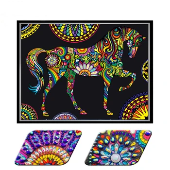5D diamond shaped colorful horse DIY painting diamond embroidery floral embroidery mosaic rhinestone Christmas decoration at hom
5D diamond shaped colorful horse DIY painting diamond embroidery floral embroidery mosaic rhinestone Christmas decoration at hom