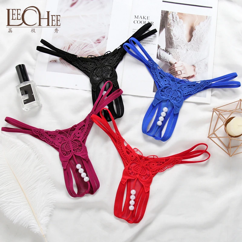 Leechee Embroidered Sexy Underwear Female Hollow Temptation Pearl Crotchless Thong Ultra-Thin Perspective T Pants Sexy Panties
Leechee Embroidered Sexy Underwear Female Hollow Temptation Pearl Crotchless Thong Ultra-Thin Perspective T Pants Sexy Panties