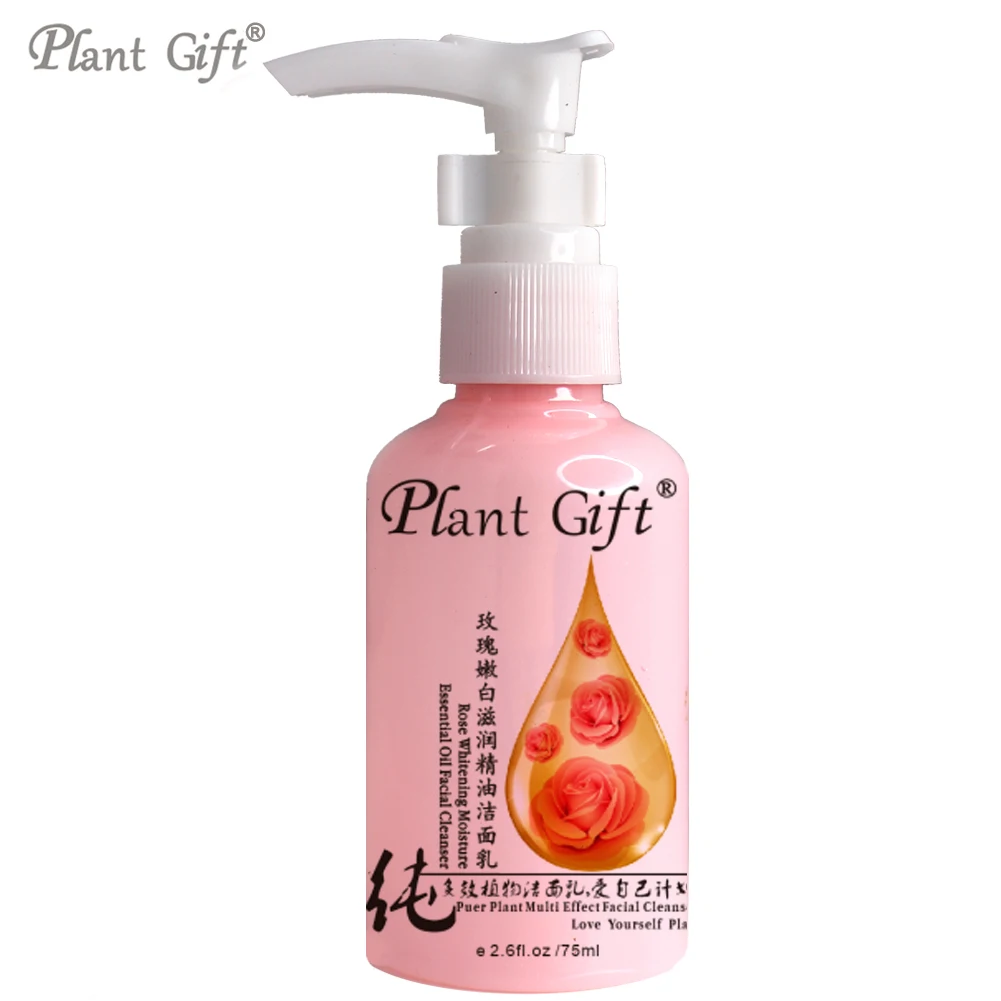 

Rose Whitening Facial Cleanser 60G Essential Oil Delicate texture, fresh and not greasy, gently wash the pores deep dirt.