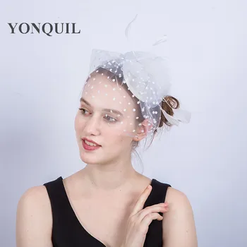 Women mesh bridal headwear with hair clip ladies elegant mariage fascinator accessories with feathers bridal mariage mesh hats
Women mesh bridal headwear with hair clip ladies elegant mariage fascinator accessories with feathers bridal mariage mesh hats
