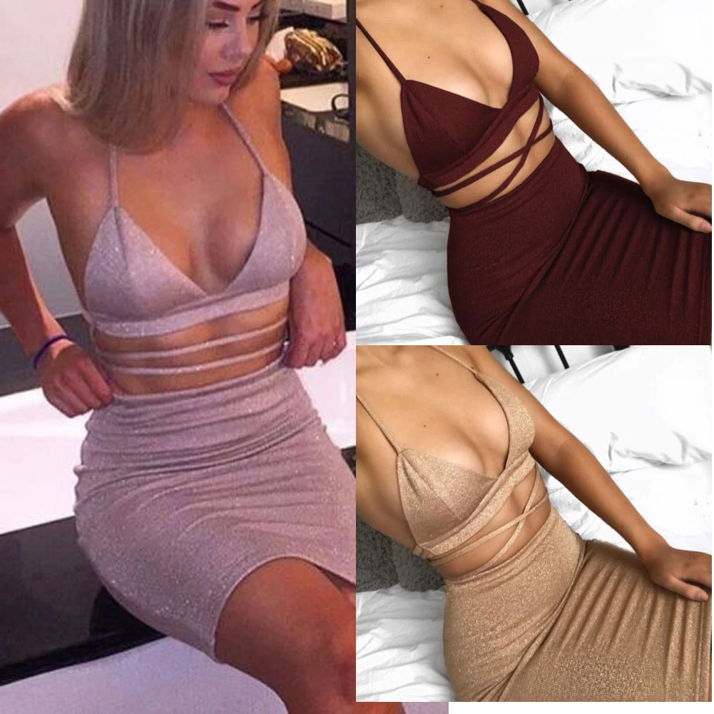 Hirigin Women Sexy Solid Bandage Across Bodycon Backless Sleeveless Halter Club Evening Party Short Dress
Hirigin Women Sexy Solid Bandage Across Bodycon Backless Sleeveless Halter Club Evening Party Short Dress