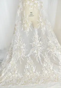 2019 NEW arrival women gowns wedding lace 1 Yard Ivory with gold color glitter fabric lace application lace with sequins shiny!
2019 NEW arrival women gowns wedding lace 1 Yard Ivory with gold color glitter fabric lace application lace with sequins shiny!