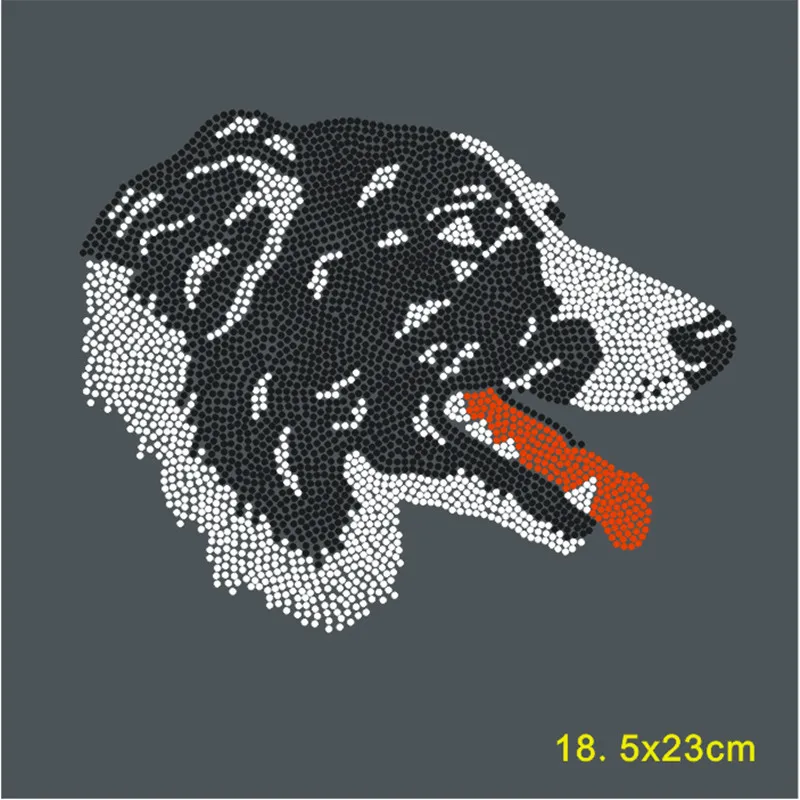 

Rhinestone Iron-On Transfers For Clothing Tops Hot Fix Crystal Custom Strass Applique Animal Patch Bright Accessories