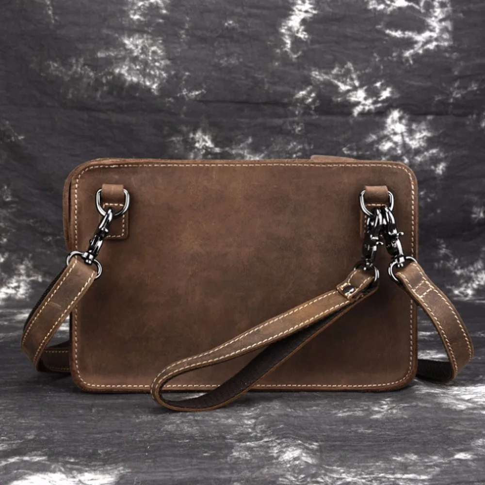 Men Crazy Horse Genuine Leather Messenger Shoulder Pack Documents Portable Clutch Bag Portable Wallet Handbags
Men Crazy Horse Genuine Leather Messenger Shoulder Pack Documents Portable Clutch Bag Portable Wallet Handbags