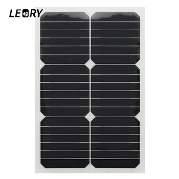 LEORY 20W 12V Monocrystalline Solar Panel Semi Flexible Sun Power For RV Car Boat Battery Charger Solar Cells Module+Chip
LEORY 20W 12V Monocrystalline Solar Panel Semi Flexible Sun Power For RV Car Boat Battery Charger Solar Cells Module+Chip
