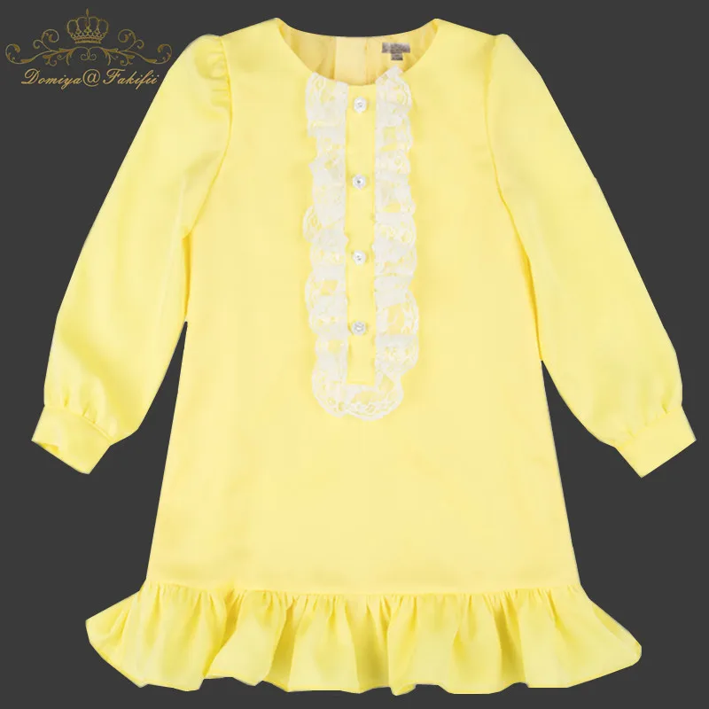 Long Sleeve Dress Girls Clothes 2018 Brand Winter Kids Yellow Cupro Dresses for Girls Lace Decoration Princess Dress Children
Long Sleeve Dress Girls Clothes 2018 Brand Winter Kids Yellow Cupro Dresses for Girls Lace Decoration Princess Dress Children
