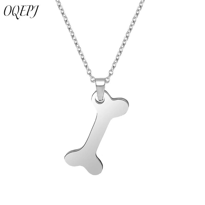 OQEPJ Cute Pet Dog Bone Shape Necklace Pendant Stainless Steel Silver Color Pendant Simple Bone Necklaces Fashion Women Jewelry
OQEPJ Cute Pet Dog Bone Shape Necklace Pendant Stainless Steel Silver Color Pendant Simple Bone Necklaces Fashion Women Jewelry