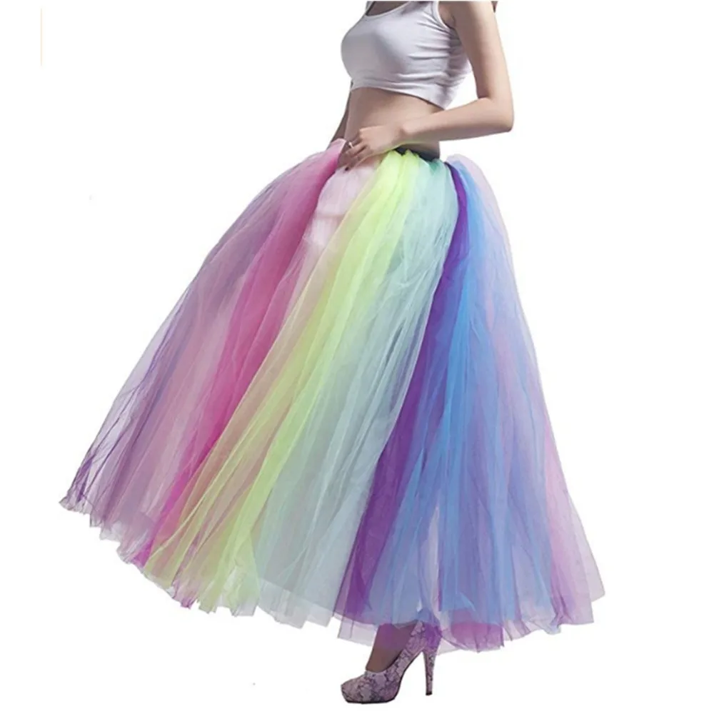 2019 Women Party Dance Petticoat Underskirt Puffy Tulle Rainbow Bridal Petticoat Crinoline
2019 Women Party Dance Petticoat Underskirt Puffy Tulle Rainbow Bridal Petticoat Crinoline