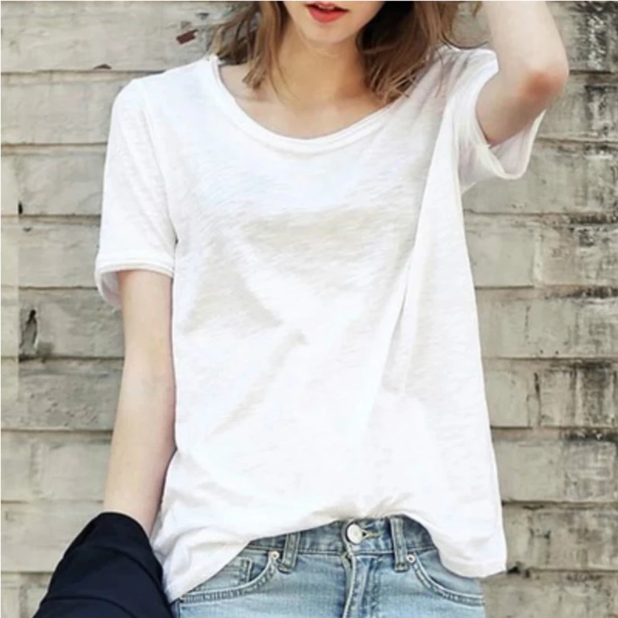 MYDC 2018 summer women short sleeve T-shirt solid color slub cotton o-neck short tees causal women tops
MYDC 2018 summer women short sleeve T-shirt solid color slub cotton o-neck short tees causal women tops