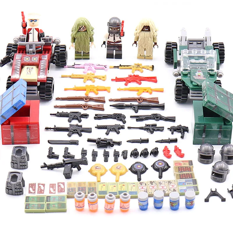 NEW LegoINGlys PUBG FPS Game MILITARY Winner Chicken Dinner Soldier Army SWAT Building Blocks Figures Educational Toys Boys Set
NEW LegoINGlys PUBG FPS Game MILITARY Winner Chicken Dinner Soldier Army SWAT Building Blocks Figures Educational Toys Boys Set