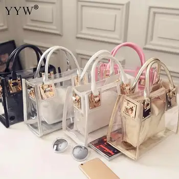YYW 2018 Small Handbag Transparent Women Hand Bags 2 Pcs Pvc Bag Lady Travel Beach Shoulder Cross Bodybag Holiday Bolsa Feminina
YYW 2018 Small Handbag Transparent Women Hand Bags 2 Pcs Pvc Bag Lady Travel Beach Shoulder Cross Bodybag Holiday Bolsa Feminina