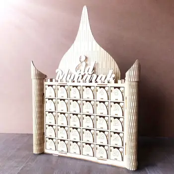 Wooden MDF Muslim Eid Mubarak Ramadan Sign Advent Calendar Countdown House Drawer Party DIY Decoration APR-20
Wooden MDF Muslim Eid Mubarak Ramadan Sign Advent Calendar Countdown House Drawer Party DIY Decoration APR-20