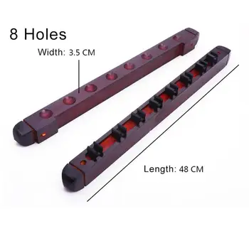 New Arrival 1 Set Billiard Pool Snooker Table Wall Mount Hanging Professional 6 Cue Sticks Solid Wood Rack Holder 39 x 4 x 3cm
New Arrival 1 Set Billiard Pool Snooker Table Wall Mount Hanging Professional 6 Cue Sticks Solid Wood Rack Holder 39 x 4 x 3cm