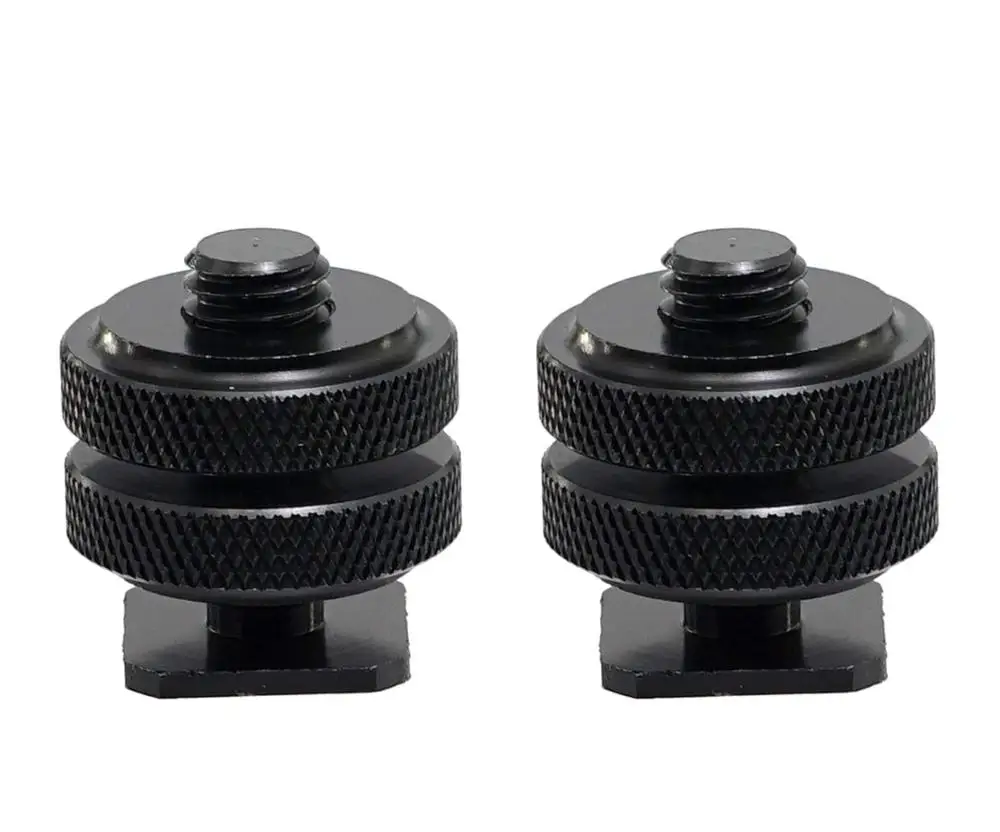(2 Packs) Hot Shoe to 3/8" Adapter, Camera Hot Shoe Mount Adapter, Flash Shoe to 3/8-16 Male Post Adapter with Locking Disk
(2 Packs) Hot Shoe to 3/8" Adapter, Camera Hot Shoe Mount Adapter, Flash Shoe to 3/8-16 Male Post Adapter with Locking Disk