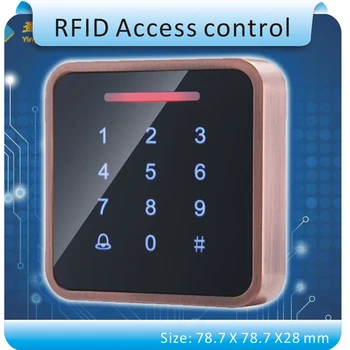 Free shipping Newest design Metal case Touch keys 125KHZ RFID +password access control system/ free send 10pcs cards
Free shipping Newest design Metal case Touch keys 125KHZ RFID +password access control system/ free send 10pcs cards
