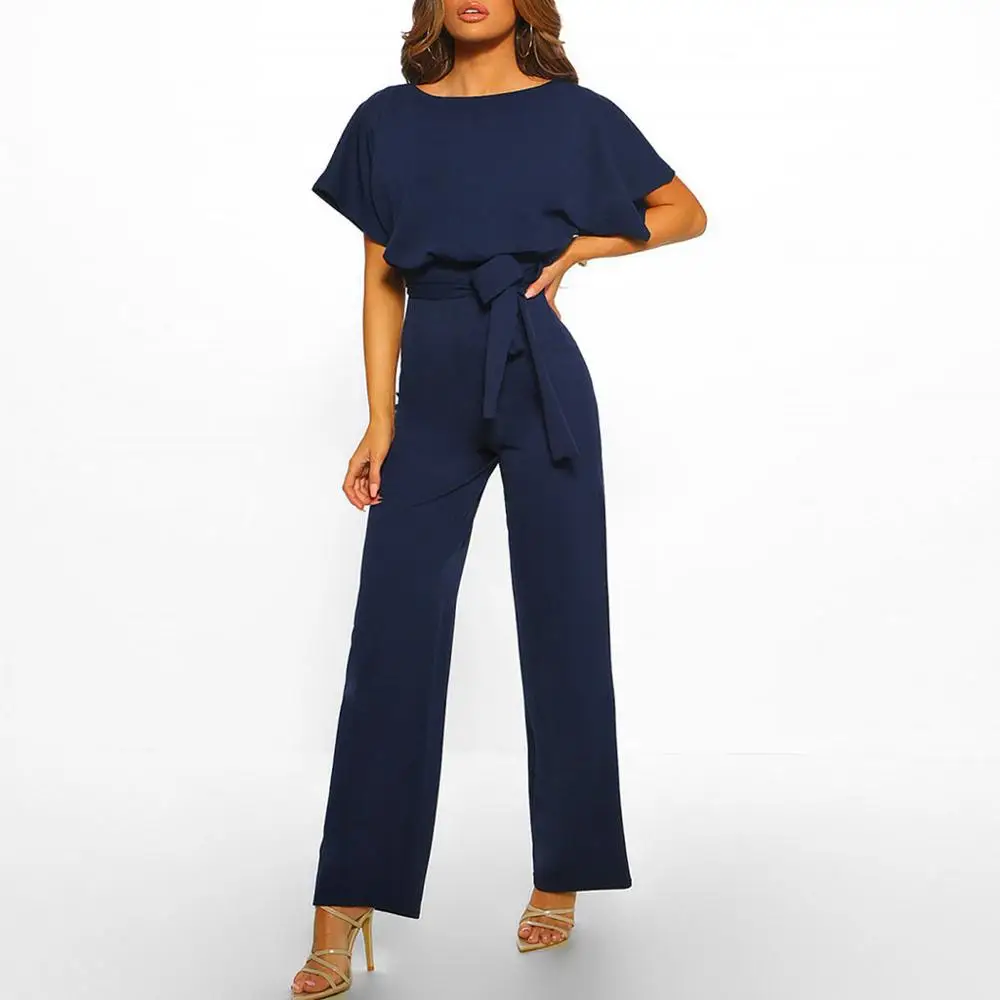 HOT Fashion Women Jumpsuit Loose Solid Short Sleeve Playsuit Clubwear Trousers Ladies Overall Pants With BeltCasual Playsuit JJ5
HOT Fashion Women Jumpsuit Loose Solid Short Sleeve Playsuit Clubwear Trousers Ladies Overall Pants With BeltCasual Playsuit JJ5