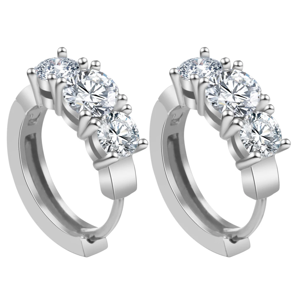 Charm Three Zircon Crystal Earrings Exquisite Women Accessories Jewelry fashion Earrings For Women 2019 Statement Dropshipping
Charm Three Zircon Crystal Earrings Exquisite Women Accessories Jewelry fashion Earrings For Women 2019 Statement Dropshipping