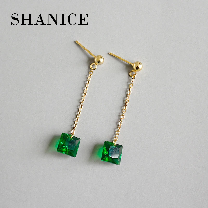 SHANICE Jewelry 925 Sterling Silver Irregular square Green CZ Crystal Earrings for Women Girl Ear Hook Style Earrings Engagement
SHANICE Jewelry 925 Sterling Silver Irregular square Green CZ Crystal Earrings for Women Girl Ear Hook Style Earrings Engagement