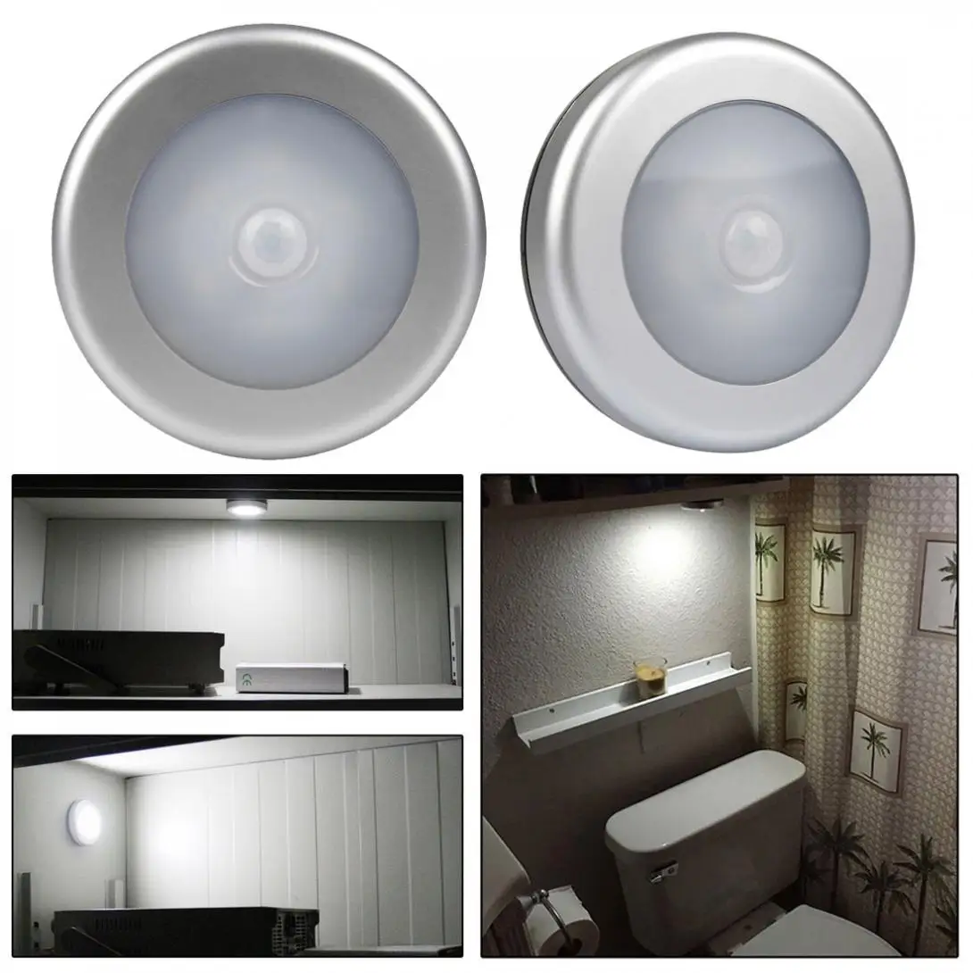 LED Night Light Wireless PIR Motion Sensor Magnetic 6 LEDs Infrared Auto On/Off Battery Powered Wall Lamp for Cabinet Wardrobe
LED Night Light Wireless PIR Motion Sensor Magnetic 6 LEDs Infrared Auto On/Off Battery Powered Wall Lamp for Cabinet Wardrobe
