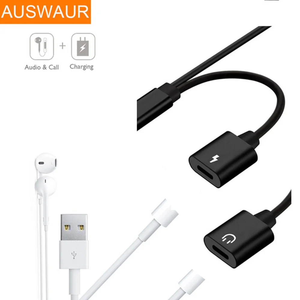Charging & Audio Adapter Splitter Cable 2 in 1 Adapter For iPhone 7 8 Plus X XR XS MAX Music/ Converter Call IOS 11
Charging & Audio Adapter Splitter Cable 2 in 1 Adapter For iPhone 7 8 Plus X XR XS MAX Music/ Converter Call IOS 11