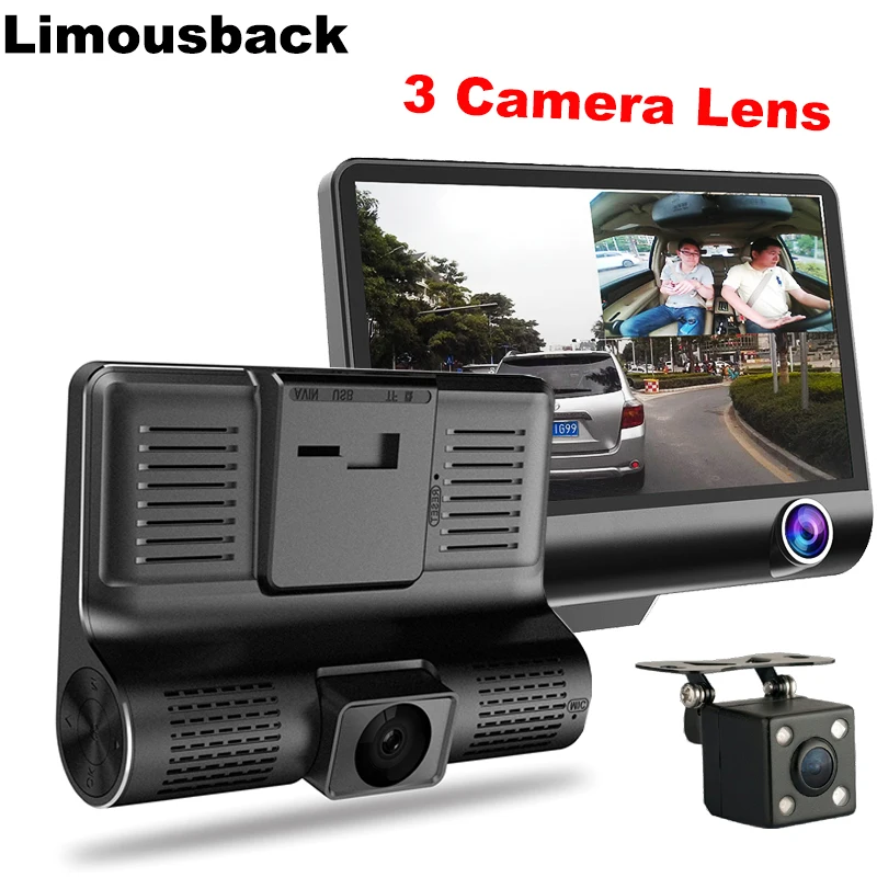 Limousback Car Dvr 3 Camera Lens 4.0 Inch Dash Camera Dual Lens and Rear View Camera Auto Registrator Dvrs Sprint Cam
Limousback Car Dvr 3 Camera Lens 4.0 Inch Dash Camera Dual Lens and Rear View Camera Auto Registrator Dvrs Sprint Cam
