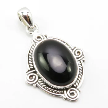 India Unique Designed Solid Oval Black Onyx Old Style Pendant 1.6" Jewelery Gift
India Unique Designed Solid Oval Black Onyx Old Style Pendant 1.6" Jewelery Gift