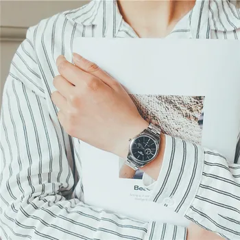 Simple Full Stainless Steel Women Dress Quartz Watches 3 Eyes OL Style Ladies Business Casual Wristwatch Female Leisure Watch
Simple Full Stainless Steel Women Dress Quartz Watches 3 Eyes OL Style Ladies Business Casual Wristwatch Female Leisure Watch