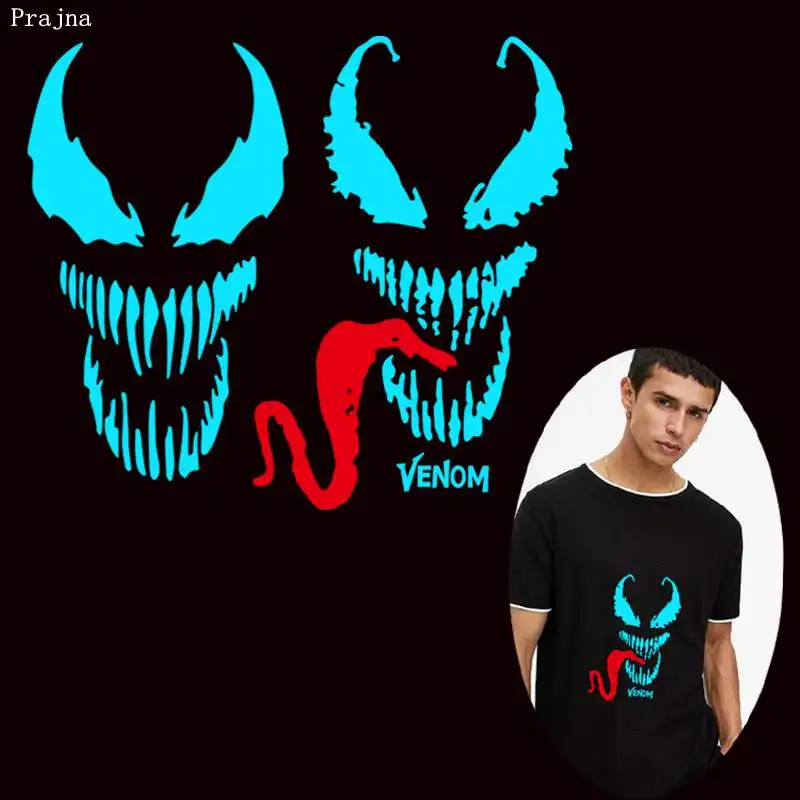 Prajna Luminous Venom Iron On Heat Transfers America Movie Thermal Vinly Heat Transfer Dark Place Sticker On Clothes DIY T-shirt
Prajna Luminous Venom Iron On Heat Transfers America Movie Thermal Vinly Heat Transfer Dark Place Sticker On Clothes DIY T-shirt
