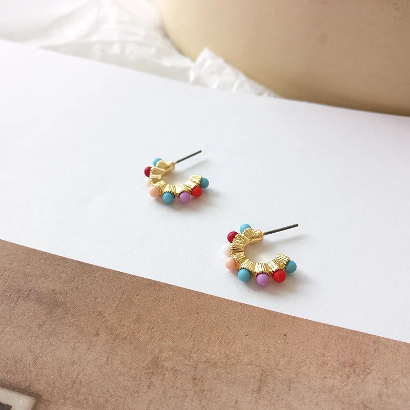 WTLTC Tiny Multicolor Ball Hoop Earrings for Women Open Small Beads Earrings Geometrical Hoops Earrings Femme Statement Jewelry
WTLTC Tiny Multicolor Ball Hoop Earrings for Women Open Small Beads Earrings Geometrical Hoops Earrings Femme Statement Jewelry