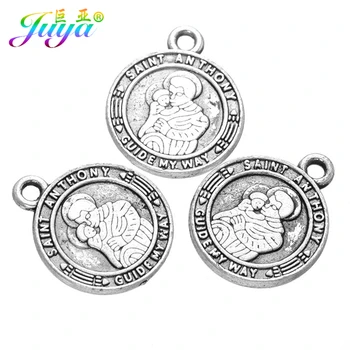 Juya 15pcs/lot Wholesale Jewelry Findings Antique Silver Color SAINT ANTHONY MOM Charm Pendants For DIY Craft Jewelry Making
Juya 15pcs/lot Wholesale Jewelry Findings Antique Silver Color SAINT ANTHONY MOM Charm Pendants For DIY Craft Jewelry Making