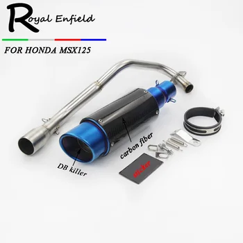 New Universal Motorcycle Exhaust pipe muffler + Titanium Tail Exhaust System Vent Pipe Stainless Fit for HONDA Grom MSX 125
New Universal Motorcycle Exhaust pipe muffler + Titanium Tail Exhaust System Vent Pipe Stainless Fit for HONDA Grom MSX 125