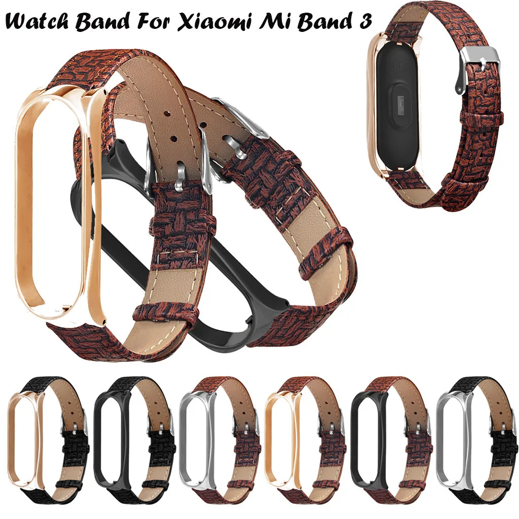 SmartWatch Smart watch Strap Smartband mi band Woven Pattern Replacement Wrist Strap Leather Wristband For Xiaomi Mi Band3Watch
SmartWatch Smart watch Strap Smartband mi band Woven Pattern Replacement Wrist Strap Leather Wristband For Xiaomi Mi Band3Watch