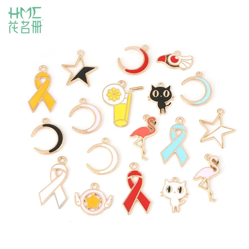 Dripping Alloy Pendant Ribbon Style/Moon Flamingo Enamel Charm Pendant For DIY Jewelry Findings Necklace Bracelet Earring Making
Dripping Alloy Pendant Ribbon Style/Moon Flamingo Enamel Charm Pendant For DIY Jewelry Findings Necklace Bracelet Earring Making