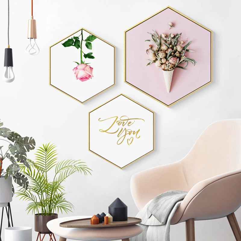 Modern Hexagon 3D Flowers Green Plant Canvas Painting Posters n Prints Home Decor Art Wall Pictures For Living Room Bedroom Cafe
Modern Hexagon 3D Flowers Green Plant Canvas Painting Posters n Prints Home Decor Art Wall Pictures For Living Room Bedroom Cafe