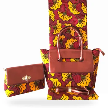 3pcs/set Beautiful lady African batik veritable wax fabric (6yards/lot) matching wax handbag and purse set for lady FB9-3
3pcs/set Beautiful lady African batik veritable wax fabric (6yards/lot) matching wax handbag and purse set for lady FB9-3