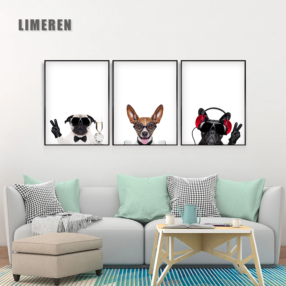 Kawaii Glasses Dogs Minimalist Art Canvas Posters and Prints Painting Animal Funny Picture Modern Home Room Wall Decoration
Kawaii Glasses Dogs Minimalist Art Canvas Posters and Prints Painting Animal Funny Picture Modern Home Room Wall Decoration