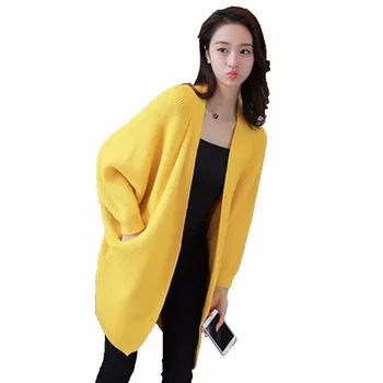 Autumn Winter Women Long Sleeve Loose Knitting Ladies Cardigan Sweater Batwing Sleeve Knitted Female Cardigan Pull Femme P26
Autumn Winter Women Long Sleeve Loose Knitting Ladies Cardigan Sweater Batwing Sleeve Knitted Female Cardigan Pull Femme P26