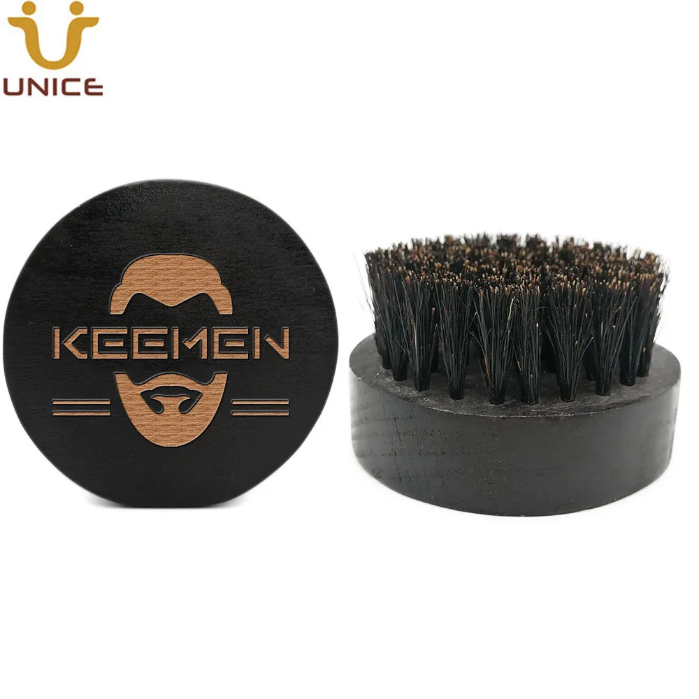50pcs OEM Black Wood Beard Brush Laser Etched Custom LOGO Men Round Wooden Facial Hair Whiskers Brush with Boar Bristle
50pcs OEM Black Wood Beard Brush Laser Etched Custom LOGO Men Round Wooden Facial Hair Whiskers Brush with Boar Bristle
