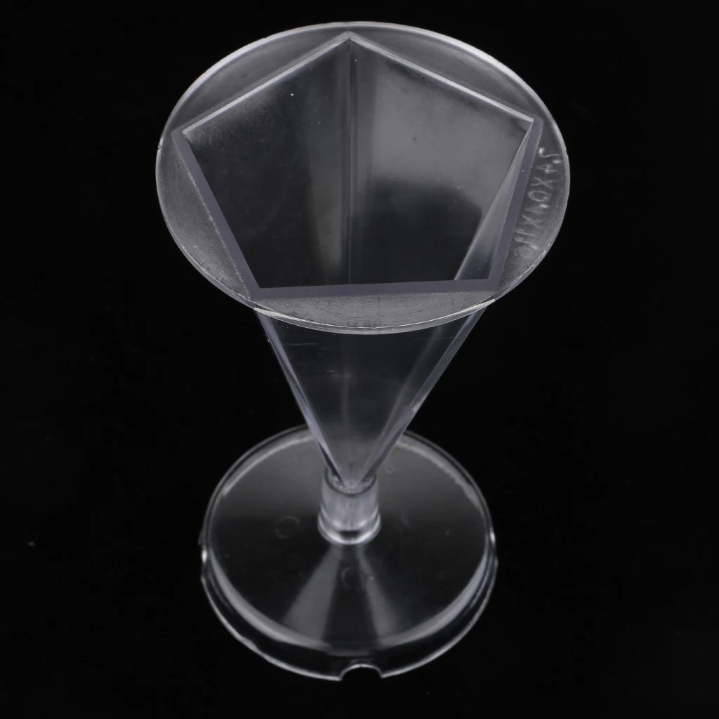 3pcs/set Plastic Cone Pentagon Hexagon Shape Candle Making Mould with Base Handcraft DIY Decorative Candle Making Mold