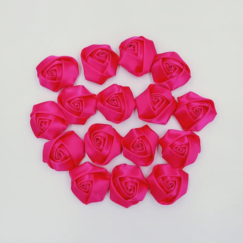 10Pieces/Bag Hot Pink Size 5cm Satin Ribbon Rose Flower Silk Fabric Flower Handmade DIY Wedding Bouquet Flowers Hair Accessories
10Pieces/Bag Hot Pink Size 5cm Satin Ribbon Rose Flower Silk Fabric Flower Handmade DIY Wedding Bouquet Flowers Hair Accessories