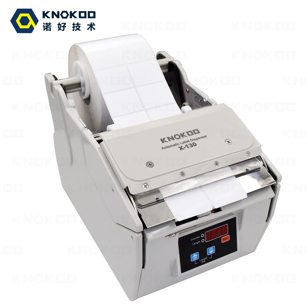 KNOKOO Automatic Label Dispenser X-130 separating sticker LED Display electric label stripping machine
KNOKOO Automatic Label Dispenser X-130 separating sticker LED Display electric label stripping machine