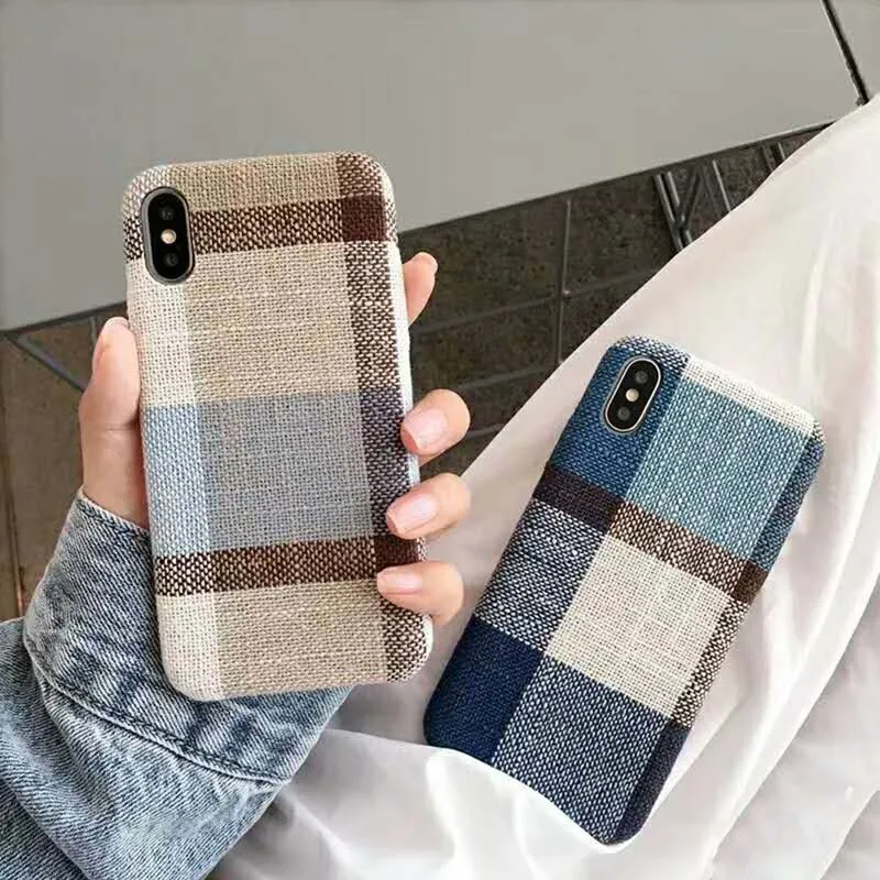 TEHRAN Stylish Cotton Linen Lattice Phone Case For iPhone X XS MAX XR Cloth Soft Cover For iPhone 6S 6 7 8 Plus Capa Cover
TEHRAN Stylish Cotton Linen Lattice Phone Case For iPhone X XS MAX XR Cloth Soft Cover For iPhone 6S 6 7 8 Plus Capa Cover